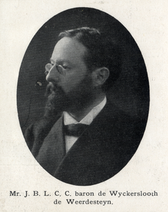 107212 Portret van mr. J.B.L.C.C. baron de Wijckerslooth de Weerdesteyn, geboren 1873, lid van de Provinciale Staten ...